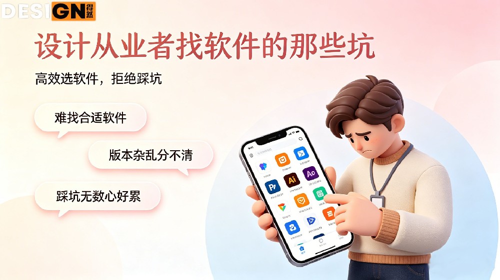 设计圈都在用的软件库！得然网软件天地，安全无广告，下载更安心