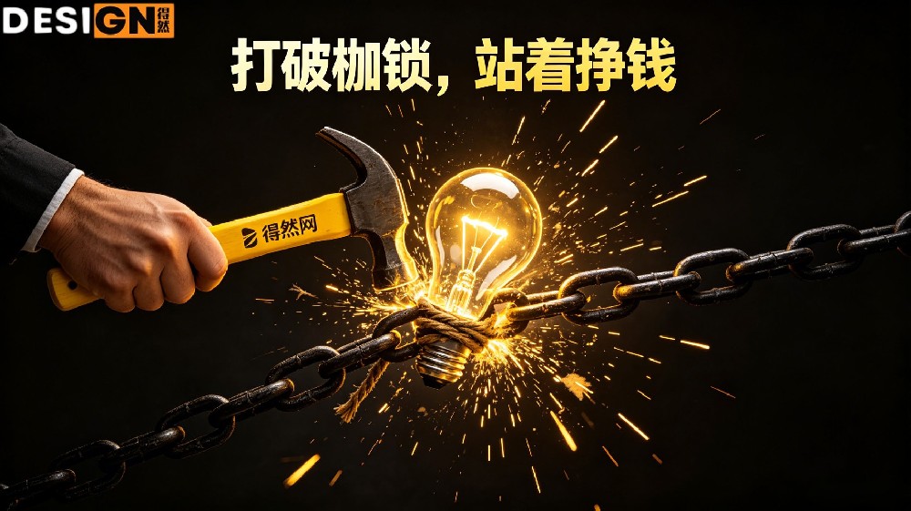 从今天起，拒绝“先出三稿看看”——得然网设计师联盟，让每一笔创意都有明码标价