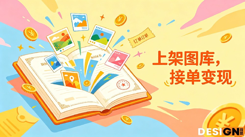 创意既能保护又能赚钱!登记完直接上架图库接单变现
